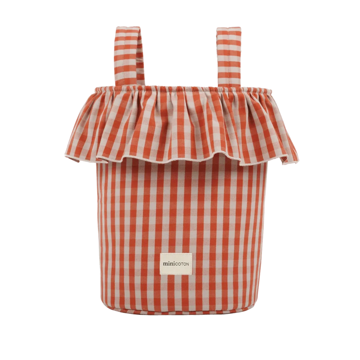 Basket Vichy - Rose + Red